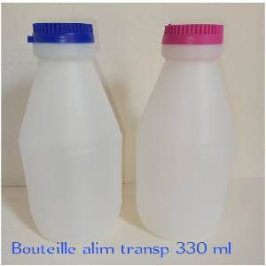 Bouteille alimentaire transparente 330ml